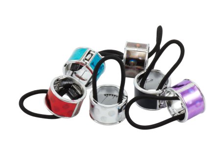 Dây buộc tóc vòng 2 trong 1 chấm bi