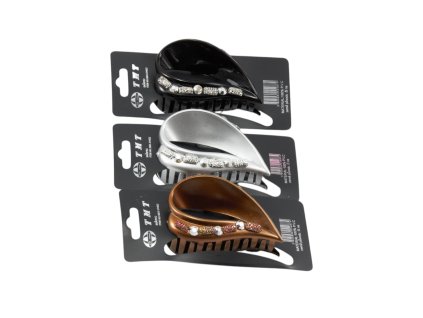 Cặp ngoạm 9x6cm đính giả đá (bịch: 12ks mix3 màu)