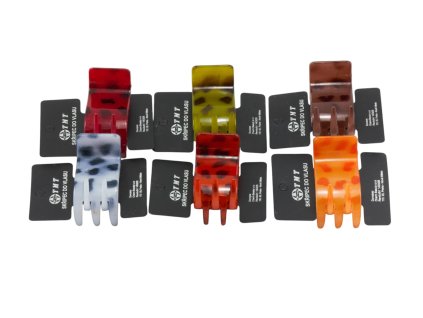 Cặp ngoạm 6x3cm đốm (bịch: 12ks mix 6 gam màu)