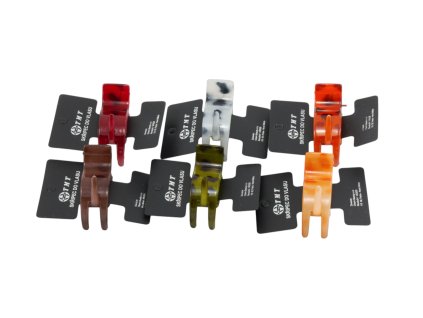 Cặp ngoạm 5x2cm đốm (bịch: 12ks mix 6 gam màu)