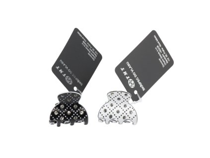 Cặp ngoạm mini đính đá (bịch: 12ks mix 2 màu)