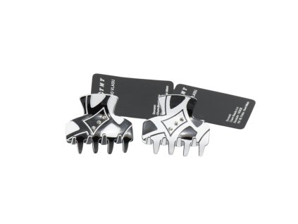 Cặp ngoạm nhỏ đính đá (bịch: 12ks mix 2 màu)