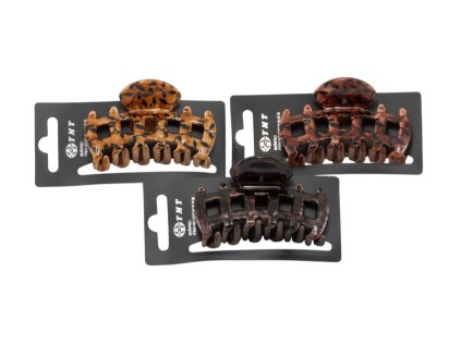 Cặp ngoạm to hoa văn (bịch: 12ks mix 3 màu)