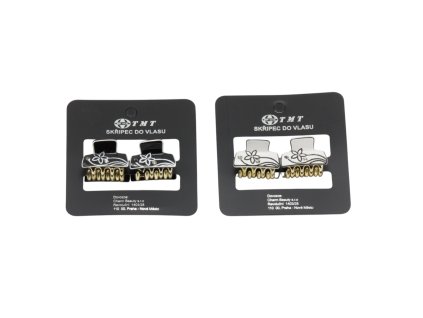 Cặp ngoạm mini đính đá vỉ 2 chiếc