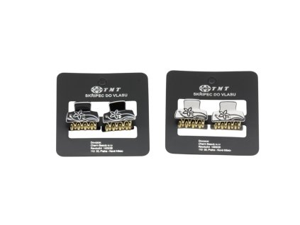 Cặp ngoạm mini đính đá vỉ 2 chiếc