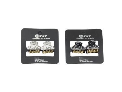 Cặp ngoạm mini đính đá vỉ 2 chiếc