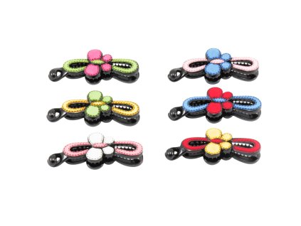 Cặp kẹp tóc hình bướm (bịch: 12ks mix 6 màu)