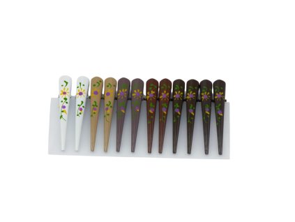 Skřipec do vlasů kovový 8cm (Cena/balení 12ks)