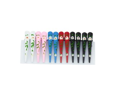 Skřipec do vlasů kovový 8cm (Cena/balení 12ks)