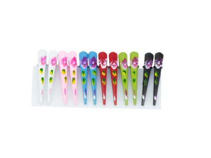 Skřipec do vlasů kovový 8cm (Cena/balení 12ks)