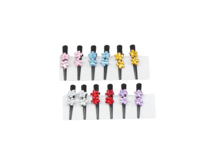 Trâm cài tóc mini đính hoa vỉ 6 chiếc