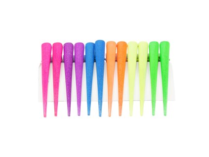 Trâm cài tóc 13cm màu quang ánh nhũ (vỉ 12ks)
