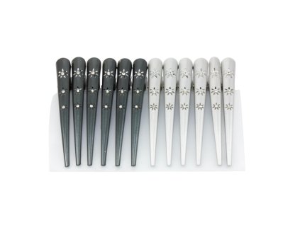 Trâm cài tóc to sơn metal đính đá