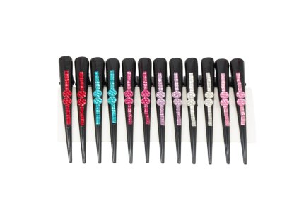 Trâm cài tóc 13cm đính giả đá (vỉ 12ks)
