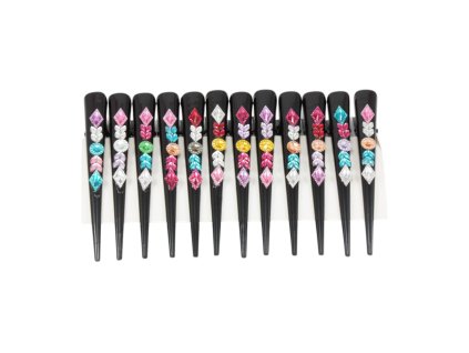 Trâm cài tóc to đính giả đá