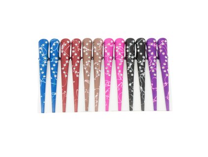 Trâm cài tóc 13cm đính đá (vỉ 12ks)
