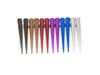 Trâm cài tóc 13cm sơn metal 1 màu (vỉ 12ks)