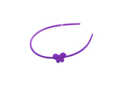 Bờm silicon nhỏ gắn bướm (bịch: 12ks mix 6 màu)