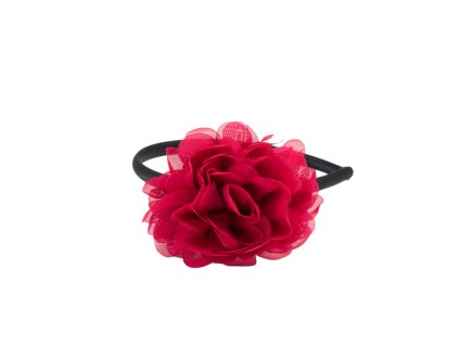 Bờm nhựa bọc vải gắn hoa