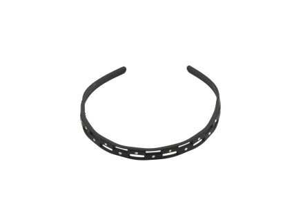 Bờm silicon đen đính đá