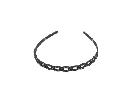 Bờm silicon đen đính đá