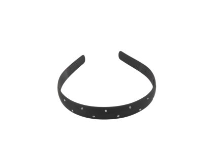 Bờm silicon đen đính đá (bịch: 12ks)