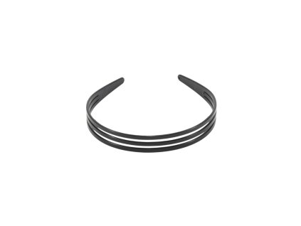 Bờm nhựa 3 hàng đen trắng (bịch: 12ks mix 2 màu)