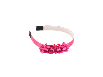 Bờm nhựa bọc vải gắn hoa (bịch: 12ks mix 6 màu)