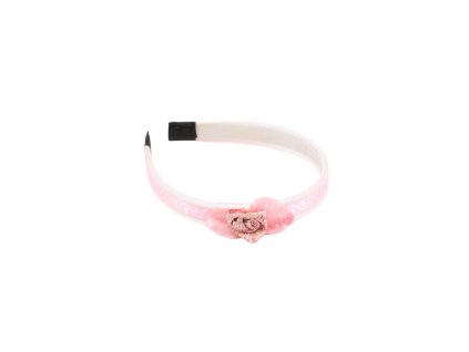 Bờm nhựa bọc vải gắn hoa (bịch: 12ks mix 6 màu)