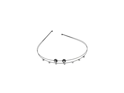 ČELENKA DO VLASŮ kovová