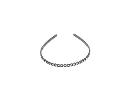 Bờm nhựa đen trắng đính đá