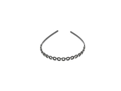 Bờm nhựa đen trắng đính đá