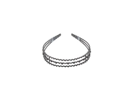 ČELENKA DO VLASŮ plastová černá