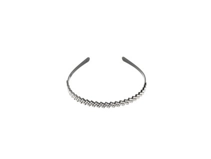 ČELENKA DO VLASŮ plastová černá s kamínky