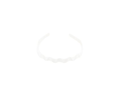 ČELENKA DO VLASŮ plastová bílá