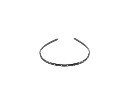 Bờm nhựa đen nhỏ chấm bi