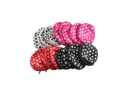 Ví đựng xu to khóa kéo chấm bi