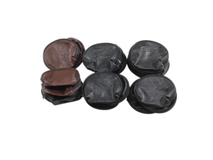 Ví đựng xu to khóa kéo 1 màu in hình chìm