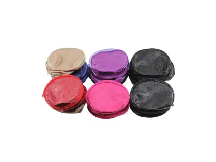 Ví đựng xu to khóa kéo 1 màu in hình chìm