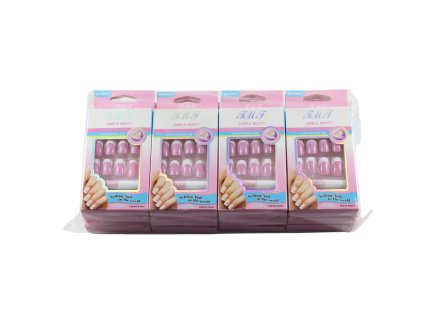 Móng tay giả bộ 24 móng trơn trong hộp giấy (bịch: 12 bộ)
