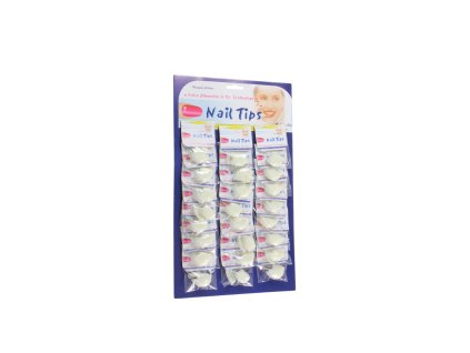 Móng tay giả vỉ 20 móng trơn