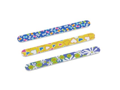 Giũa móng tay giấy TMT thẳng bộ 3 chiếc in hình trong vỉ giấy treo (bịch: 24 bộ)