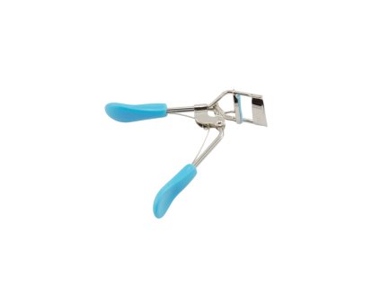 Kẹp lông mi inox tay nhựa xanh ngọc trong hộp nhựa treo