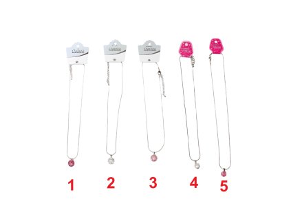 Vòng cổ mặt quả tròn đá