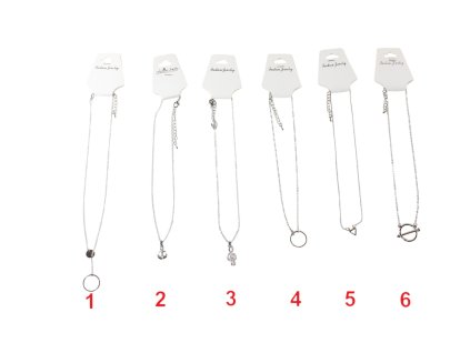 Vòng cổ mặt đính đá bạc