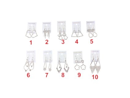 Hoa tai rời đính đá