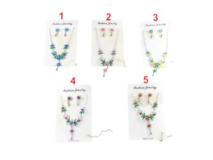 Bộ vòng cổ + hoa tai hoa