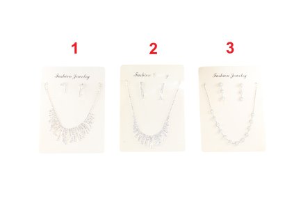 Bộ vòng cổ + hoa tai đá dự tiệc