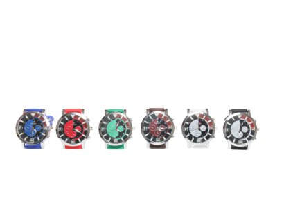 Đồng hồ mặt tròn dây silicon trong hộp giấy 12ks