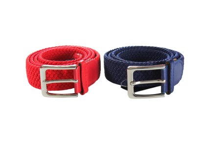 Dây lưng giãn tết 1 màu đầu khóa vuông